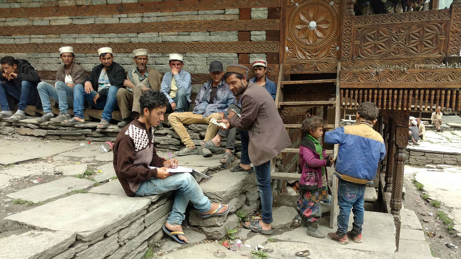 The two supervisors: Babu Ram (left) and Khubh Ram (right)