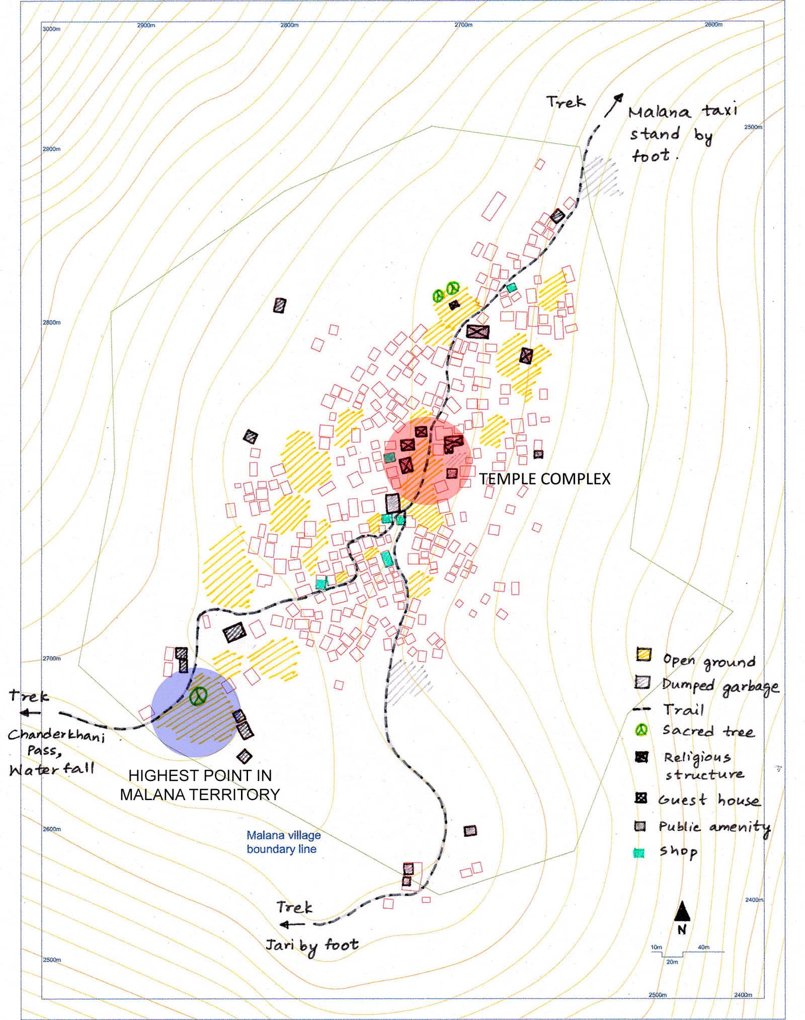 Simple plan of Malana