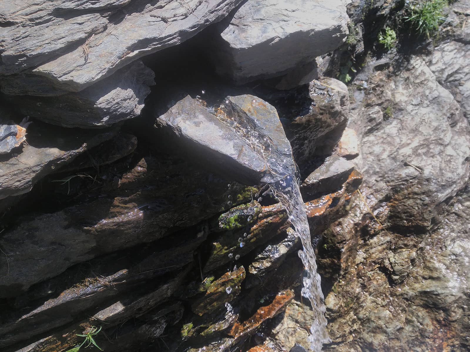 A natural stream of water in the outskirts of Malana