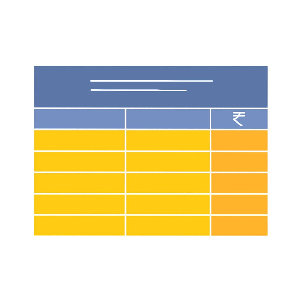 An excel sheet